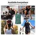 thumbnail image 5 of Uemuo Green Christmas Pattern Men's Sleeveless T-Shirt,Muscle Athletic Tank Top, Moisture-wicking Quick-dry Breathable Classic Tee Top for Gym Run Outdoor Sports-Small, 5 of 8