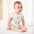 thumbnail image 4 of Baby Farm Life Animals Bodysuits for Boy Girl Farmers Truck Chicken Horse Sheep Pig Cow Barn Infant Romper Jumpsuit Newborn Unisex Outfit, 4 of 7