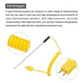 thumbnail image 3 of K Type Surface Thermocouple Probe 3x200mm Handheld Needle Tip Temperature Sensor 50 to 1200C, 3 of 5