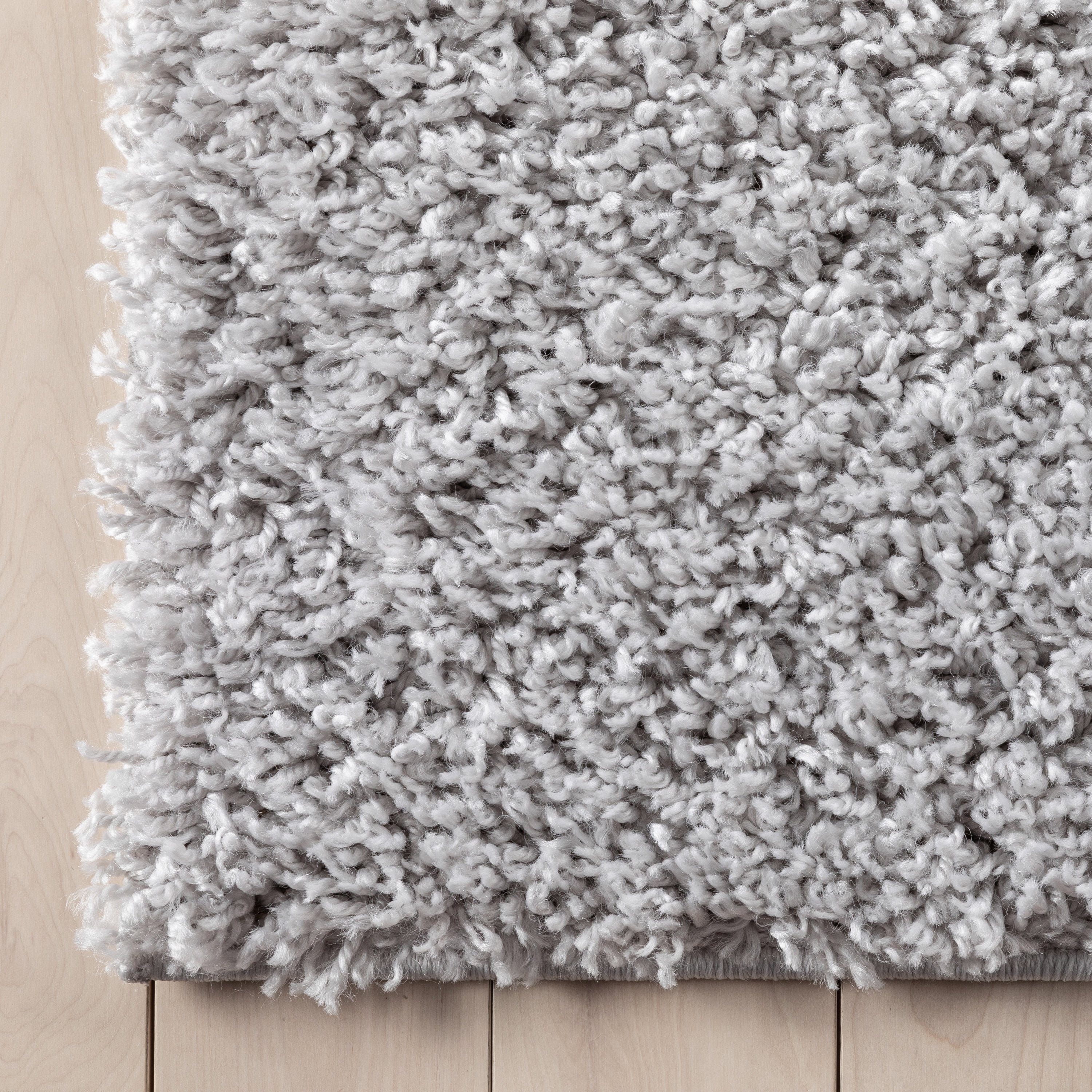 Well Woven Elle Basics | Emerson Shag Light Grey | Textured Runner Rug 3x10 (2'7" x 9'6")