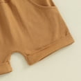 thumbnail image 6 of Toddler Boy Easter Shorts Outfit Bunny Carrot Print Short Sleeve T-Shirt with Elastic Solid Shorts, 6 of 6