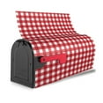 thumbnail image 4 of Bingfone Red Checkboard Magnetic Mailbox Cover Standard Size for Garden Yard Outdoor Decorations-25.5x21 in, 4 of 9