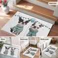 thumbnail image 4 of Area Rug 2x3ft, Cute Pet French Bulldog with Sweater Washable Rugs for Living Room Bedroom, Flag Balloon Celebration Soft Non-slip Area Rugs Rectangle Floor Carpet for Dining Room, 4 of 9