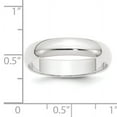thumbnail image 3 of Finest Gold Platinum 5 mm Half-Round Featherweight Band - Size 8.5, 3 of 3