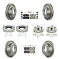 thumbnail image 1 of Transit Auto Front Rear Disc Brake Caliper Coated Rotors and Ceramic Semi-Metallic Pads Kit (10Pc) for Car 2010-2014 Toyota FJ Cruiser with Casting # 13WG KCG-102136N, 1 of 11