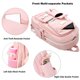thumbnail image 4 of Laptop Backpacks 15.6 Inch School Bag College Backpack Anti Theft Travel Daypack Large Bookbags For Teens Girls Women Students, Pink, 4 of 5