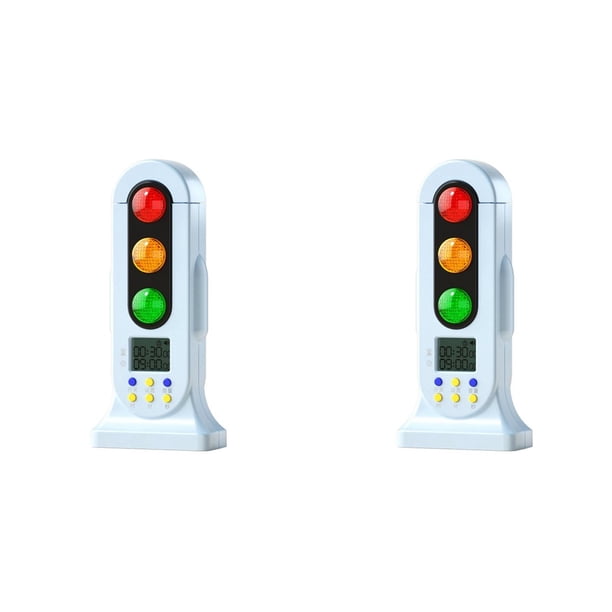 2X Temporizador Visual Inteligente con Semáforo y Audio Digital con Pantalla LCD para Niños, Aula, Cocina, Juego y Cuenta Regresiva.