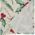 thumbnail image 3 of Saro Lifestyle Christmas Foliage and Candy Canes Tablecloth, 3 of 4