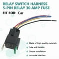 thumbnail image 6 of Aftermarket Audio Relay Switch Wiring 12V -30 Amp Fuse 144Awg Wire 5-Pin Relay, 6 of 6