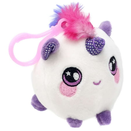 Squeezamals Series 2 White/Purple Unicorn Clip On Plush