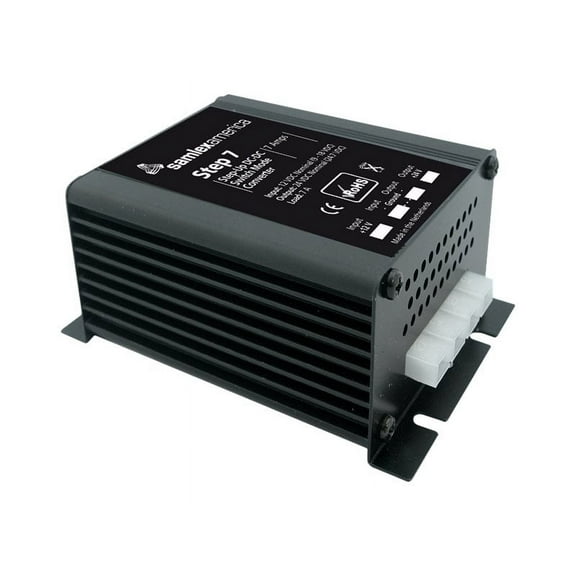 3" Black Contemporary Step 7 Step-Up DC-DC Converter