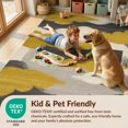 thumbnail image 4 of Design&I 3'x5' Washable Accent Rug Abstract Brushstroke Cloud Design With Bold Color Block Border Modern Flowing for Bedroom, Walk-in Closet, Pet Friendly & Non-Slip Built-In Grip, 4 of 7