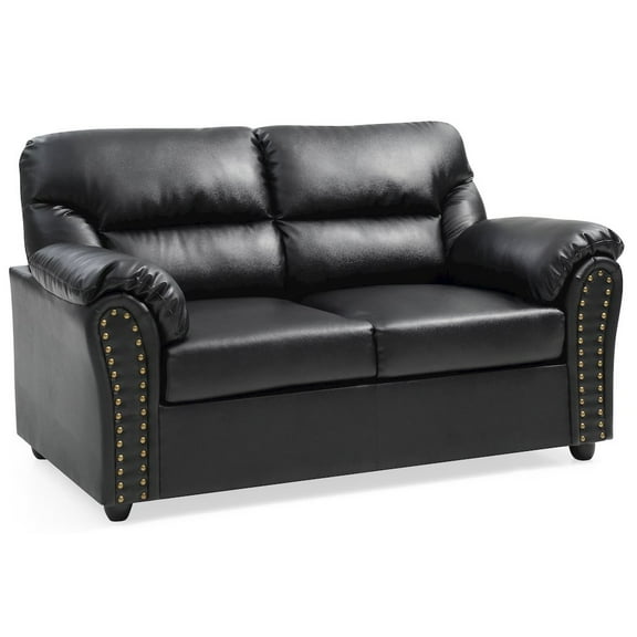 Glory Furniture Olney Loveseat in Black Color