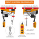 thumbnail image 2 of Polipasto Eléctrico BLOOSOM de Carga 400/800kg 20 M 110V, 2 of 4