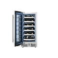 thumbnail image 4 of Landmark L3015ui1w-Lh 15" Wide 23 Bottle Capacity Single Zone Wine Cooler - Stainless, 4 of 7