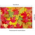 thumbnail image 5 of Colorful Fall Leaves Placemats 18X12 Inch Halloween Thanksgiving Linen Kitchen Table Mats Set of 4 Easy to Clean for Dining Table, 5 of 5