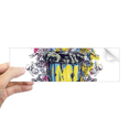 thumbnail image 1 of Graffiti Street Baril Guitare Mains Motif Rectangle Autocollant Pare-Chocs Carnet Autocollant Fenêtre, 1 of 1