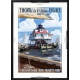thumbnail image 5 of Art.com Thomas Point Light - Chesapeake Bay, Maryland Art Print by Lantern Press, Black Frame Wall Art, 21" x 29", 5 of 5