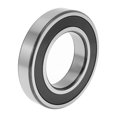thumbnail image 1 of Unique Bargains 6217DDU Roulements à Billes Rainures Profondes 85x150x28mm P5 Double Joint en Caoutchouc Roulements Lubrifiés 1 Pce Roue de Scooter Planche à Roulettes Universelle Noir Argent Ton, 1 of 6