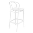 thumbnail image 2 of Compamia Victor Tabouret de Bar Contemporain pour Intérieur et Extérieur - Ensemble de 1, Blanc, 2 of 5