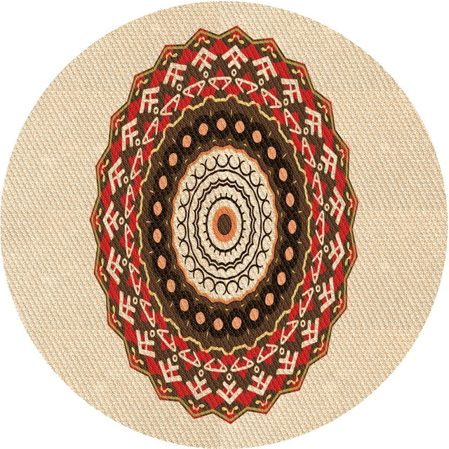Ahgly Company Tapis d'Intérieur Lavable en Machine Carré Transitionnel Blond Doré Or, 3 Pieds Carré