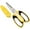 Yellow, variant on Utility Scissors Heavy Duty: 8-Inch sharp Scissors All Purpose heavy duty, Serrated Blades Cut Carpet, Cardboard, Wire, Leather, Fabric, Multipurpose Shears for Kitchen, Garden, Office, Craft