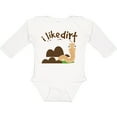 thumbnail image 3 of Inktastic I Like Dirt Earthworm Boys or Girls Long Sleeve Baby Bodysuit, 3 of 5
