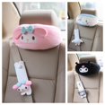 thumbnail image 4 of Reposacabezas de Anime japonés para silla de coche, funda Kawaii para cinturón de seguridad, almohadillas para los hombros, juguetes de felpa Melodyed Kuromied, regalo para niña, 4 of 5