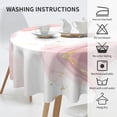 thumbnail image 6 of ZICANCN Round Table Cloths 60 Inch, Liquid Golden Splash Background Table Cover Waterproof Washable Outdoor Picnic Tablecloth, 6 of 8