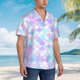 thumbnail image 3 of Fotbe Rainbow Scales Camisa Hawaiana para Hombre Unisex – Camisa Casual de Verano con Botones de Manga Corta de Algodón y Lino,X-Large, 3 of 7