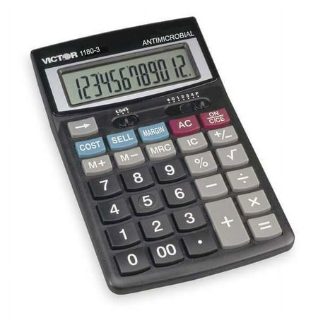 1 pc, Victor Technology Finance Desktop Calculator, LCD, 12 Digits