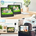 thumbnail image 3 of Fangor 10.5" Dual Screen Portable DVD Player with 2x Mounting Brackets & Rechargeable Battery（Black）, 3 of 8
