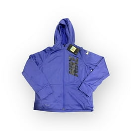 Nike Boys Youth Purple Dri-Fit Hooded Sweatshirt Jacket 856138-518 - Main Image