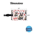 thumbnail image 3 of Cute Honey Badger Hearts Watercolor Faux Leather Travel Luggage Tag, 3 of 7