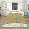 thumbnail image 2 of Designart 'Flower Pattern Botanic Texture' Bohemian & Eclectic Bedding Set - Duvet Cover & Shams, 2 of 4