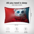 thumbnail image 5 of Pofeuu Stylish Polar Bear Sunglasses Print Satin Pillowcase for Hair and Skin Pillow Cases, Silk Pillow Cases, Soft Cooling Pillow Covers, 20x30 Inches（Pillow core not included）, 5 of 7