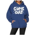thumbnail image 2 of VBARHMQRT Sweatshirts d'Halloween pour Femmes Col Rond Décontracté avec Poche Imprimé Rugby, 2 of 3