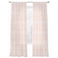 thumbnail image 7 of Orange Striped Sheer Curtains 96 inches Long 2 Panels Set Geometric Tiers Sheers Rod Pocket Small Window Short Curtains for Kitchen Cafe, Each 52" W x 96" L, 7 of 7