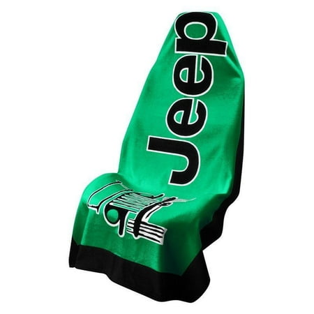 Seat Armour Green Seat Protector Towel Cover With Jeep Logo