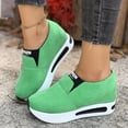 thumbnail image 2 of DXOUPM Chaussures pour Femmes Mocassins à Plateforme Confortables à Bout Rond Espadrilles de Marche pour le Travail Quotidien, 2 of 3