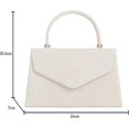 thumbnail image 2 of Retro Suede Tote Style Wedding Ladies Party Prom Evening Clutch Hand Bag Purse, 2 of 3