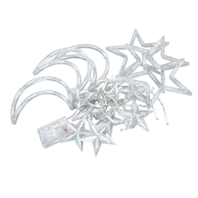 Star Moon Curtain String Lights, High Safety Ramadan Curtain Lights Romantic Ambience For Parties For Birthdays For Weddings