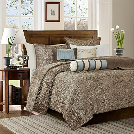Madison Park Mp13 2697 Aubrey 6 Piece Quilted Coverlet Set King