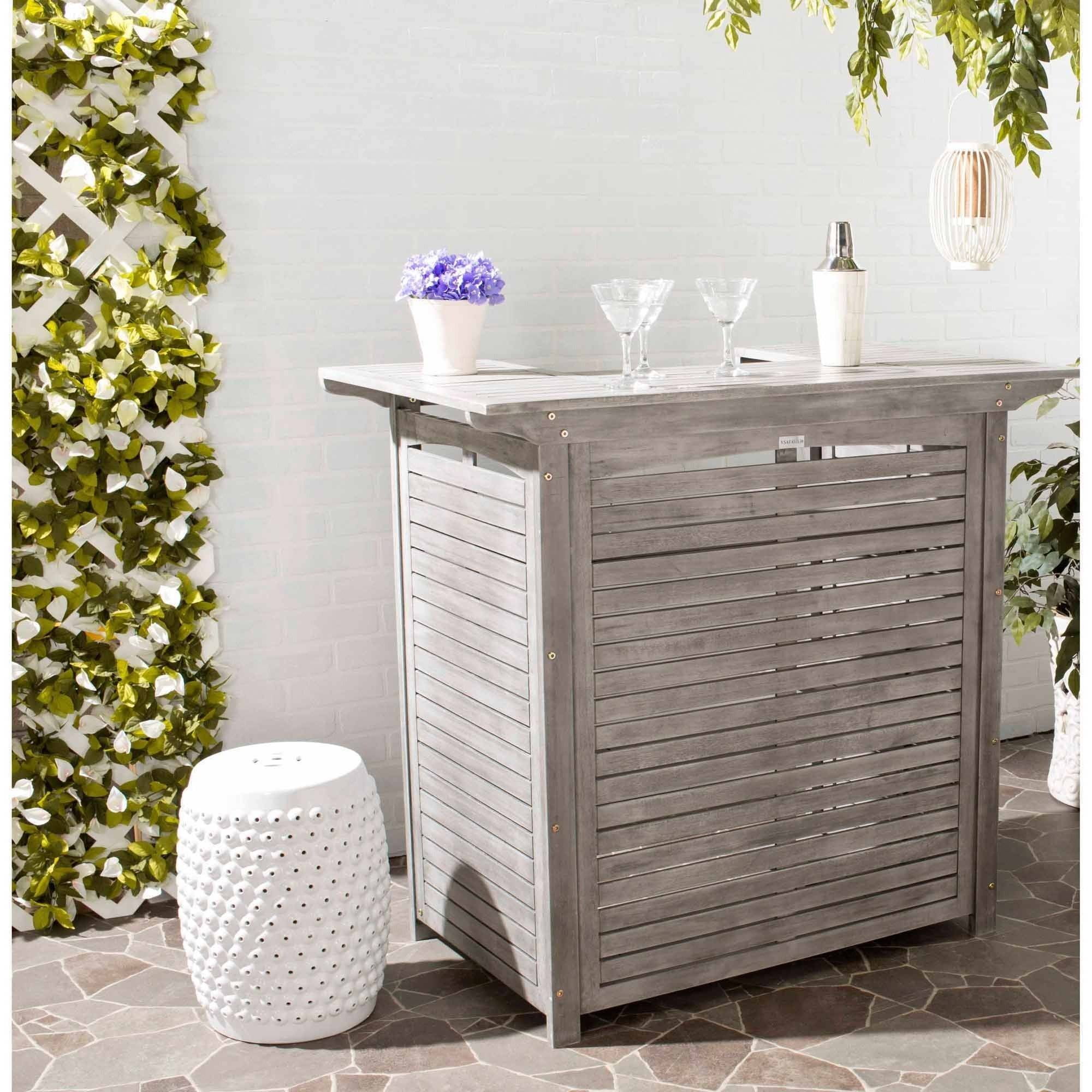 Safavieh Monterey Outdoor Bar Table - Walmart.com