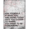 thumbnail image 3 of Grey, Jace 12x14 Black Modern Framed Museum Art Print Titled - Ask Your Self, 3 of 5