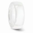 thumbnail image 4 of White Ceramic Ring Band Wedding Standard Domed 8mm Polished, 4 of 6