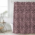 thumbnail image 6 of Pink Black Shower Curtain Set - Small 36" x 72" Washable Bathtub Curtain with 12 Hooks, Elegant Modern Abstract Art Luxury Waterproof Fabric Stall Shower Curtains for Bathroom/Bathtub Décor, 6 of 6
