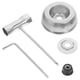 thumbnail image 2 of Kit de adaptador de cuchilla universal para cortacésped y desbrozadora, incluye herramientas de cuchilla de 5 piezas y cubierta protectora para mantenimiento, 5 uds., 2 of 5