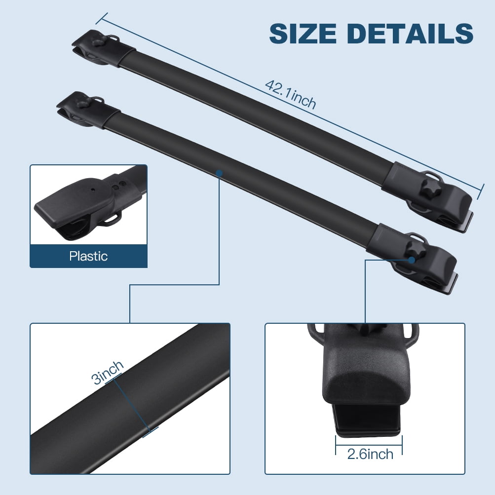 ECCPP fit for Toyota Sienna 2011-2020 Aluminum Alloy Roof Top Cross Bar Set Rock Rack Rail