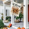 thumbnail image 2 of Fall House Flag 28x40 Inch Double Sided for Outside Welcome Burlap Floral Mason Jar Large Autumn Yard Flag CF1151-40, 2 of 7